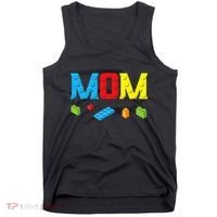 Mom Master Builder Building Bricks Blocks Family Set Parents Tank Top thumb 0