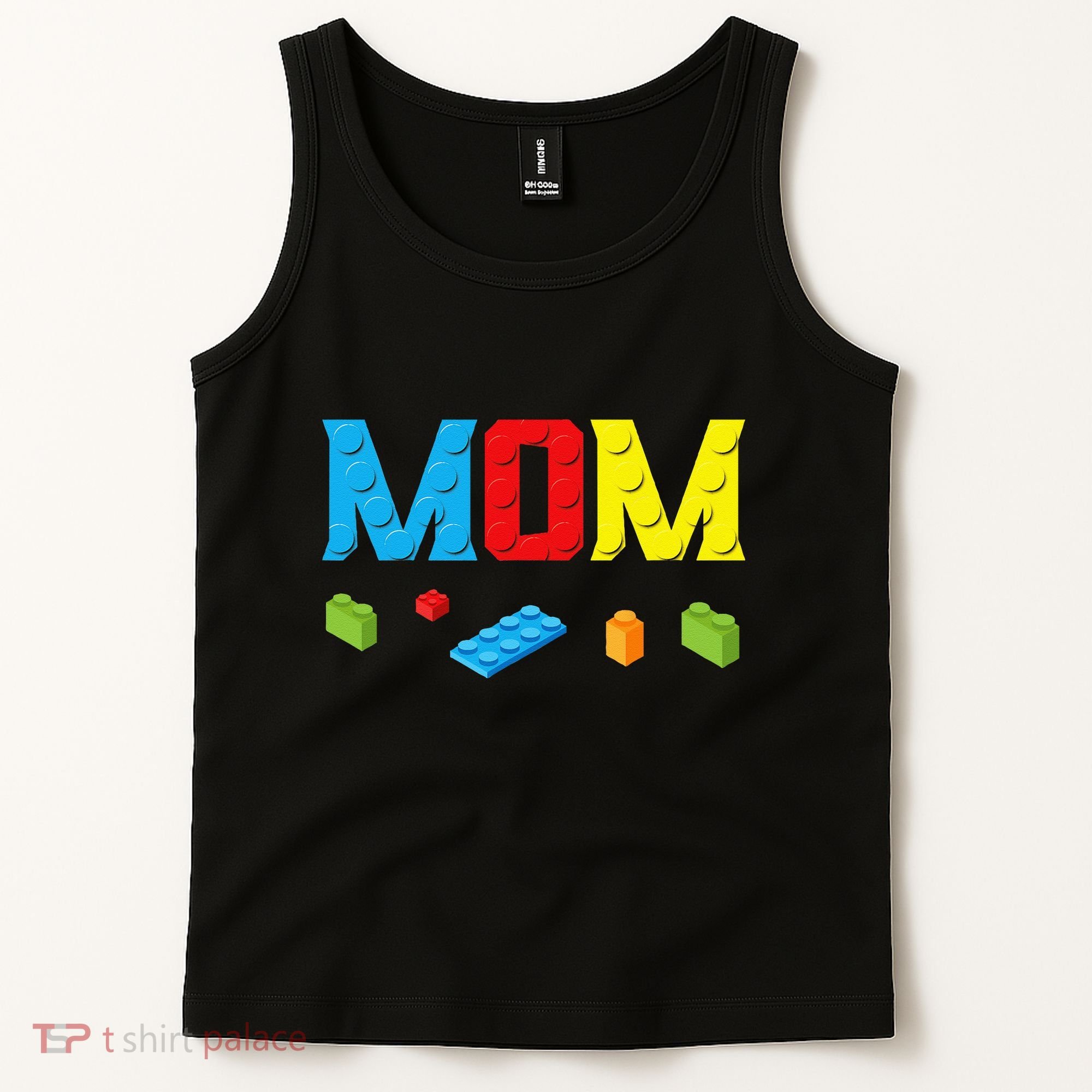 Mom Master Builder Building Bricks Blocks Family Set Parents Tank Top
