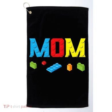 Mom Master Builder Building Bricks Blocks Family Set Parents Golf Towel