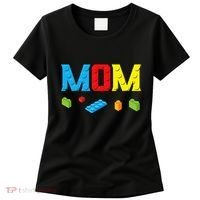 Mom Master Builder Building Bricks Blocks Family Set Parents Women's T-Shirt thumb 0