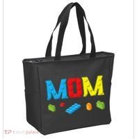Mom Master Builder Building Bricks Blocks Family Set Parents Tote Bag thumb 2