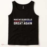 Make My Blood Cells Great Again Leukemia Cancer Awareness Tank Top thumb 2