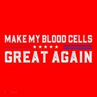 Make My Blood Cells Great Again Leukemia Cancer Awareness Santa Hat thumb 1