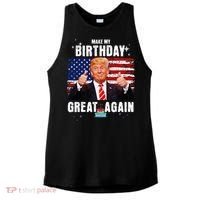 Make My Birthday Great Again Trump Fan Birthday Ladies PosiCharge Tri-Blend Wicking Tank thumb 0