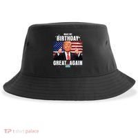 Make My Birthday Great Again Trump Fan Birthday Sustainable Bucket Hat thumb 0