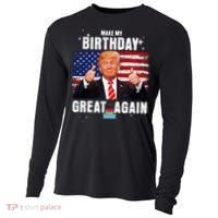 Make My Birthday Great Again Trump Fan Birthday Cooling Performance Long Sleeve Crew thumb 0