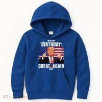 Make My Birthday Great Again Trump Fan Birthday Kids Hoodie thumb 0