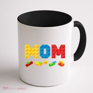 Mom Master Builder Building Bricks Blocks Family Coffee Mug back