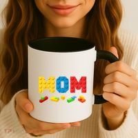 Mom Master Builder Building Bricks Blocks Family Coffee Mug thumb 3
