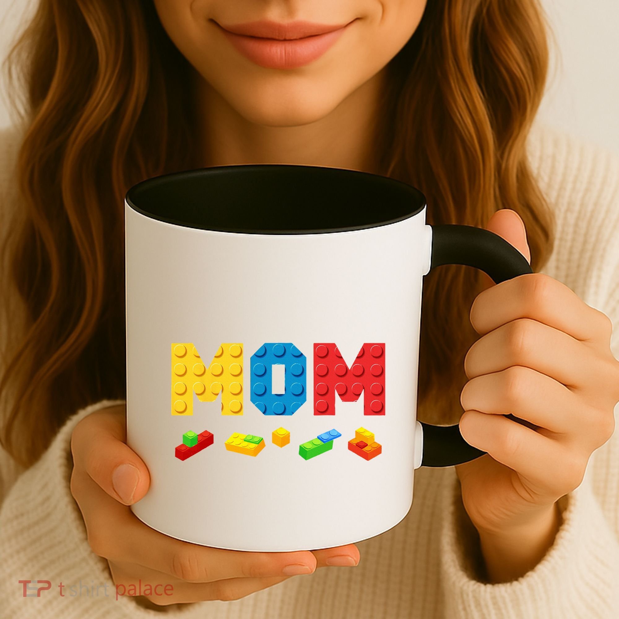 Mom Master Builder Building Bricks Blocks Family Coffee Mug