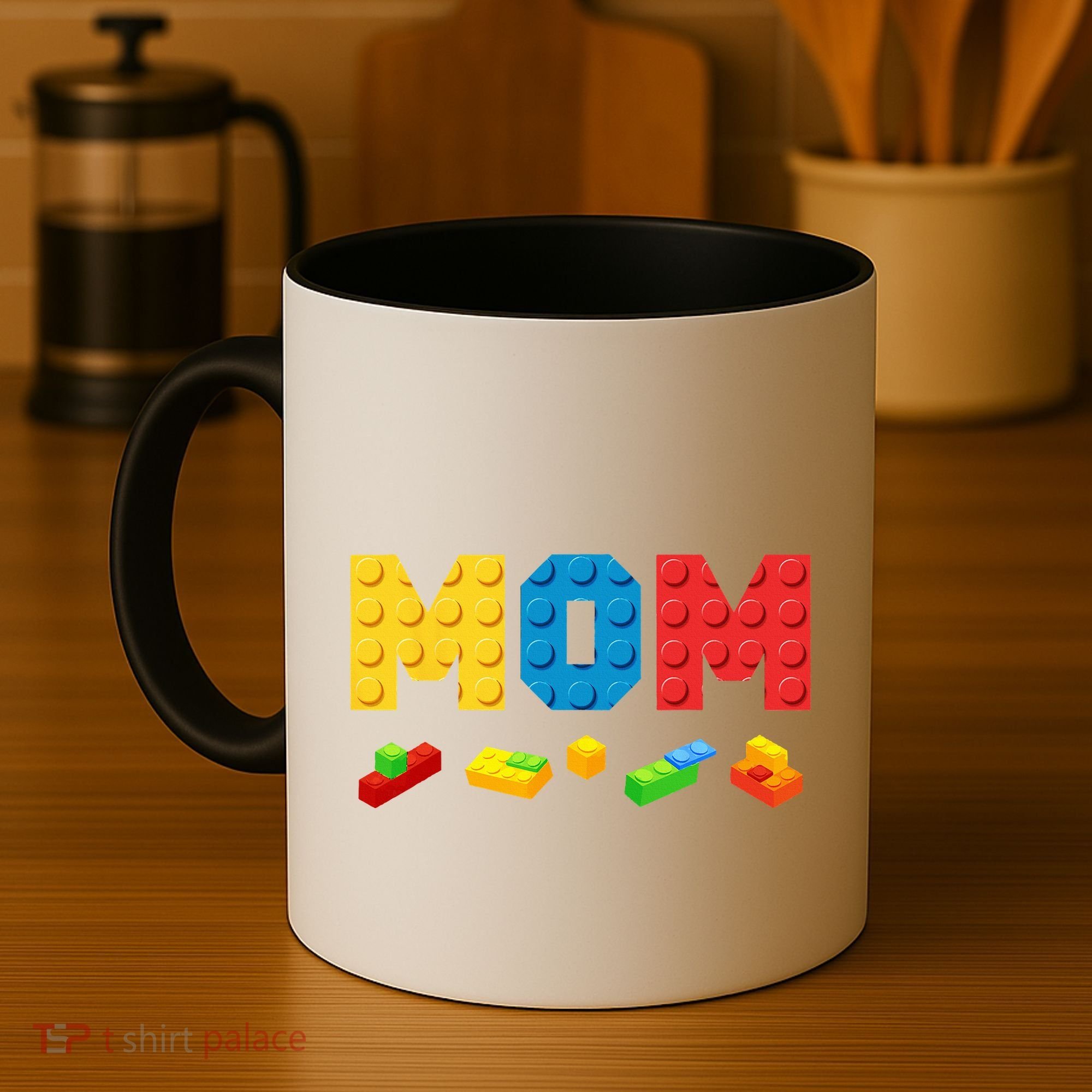 Mom Master Builder Building Bricks Blocks Family Coffee Mug