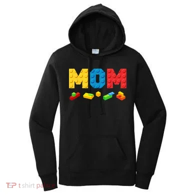Mom Master Builder Building Bricks Blocks Family Women's Hoodie
