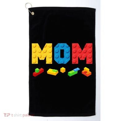 Mom Master Builder Building Bricks Blocks Family Golf Towel