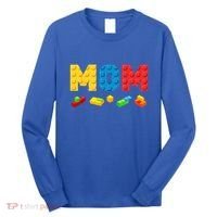Mom Master Builder Building Bricks Blocks Family Long Sleeve Shirt thumb 0