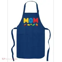 Mom Master Builder Building Bricks Blocks Family Apron thumb 0