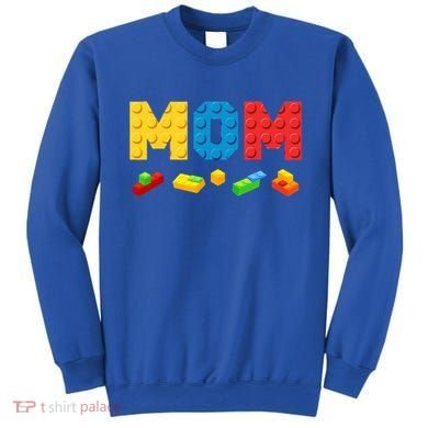 Mom Master Builder Building Bricks Blocks Family Sweatshirt