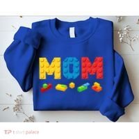 Mom Master Builder Building Bricks Blocks Family Sweatshirt thumb 2
