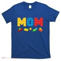 Mom Master Builder Building Bricks Blocks Family T-Shirt thumb 0