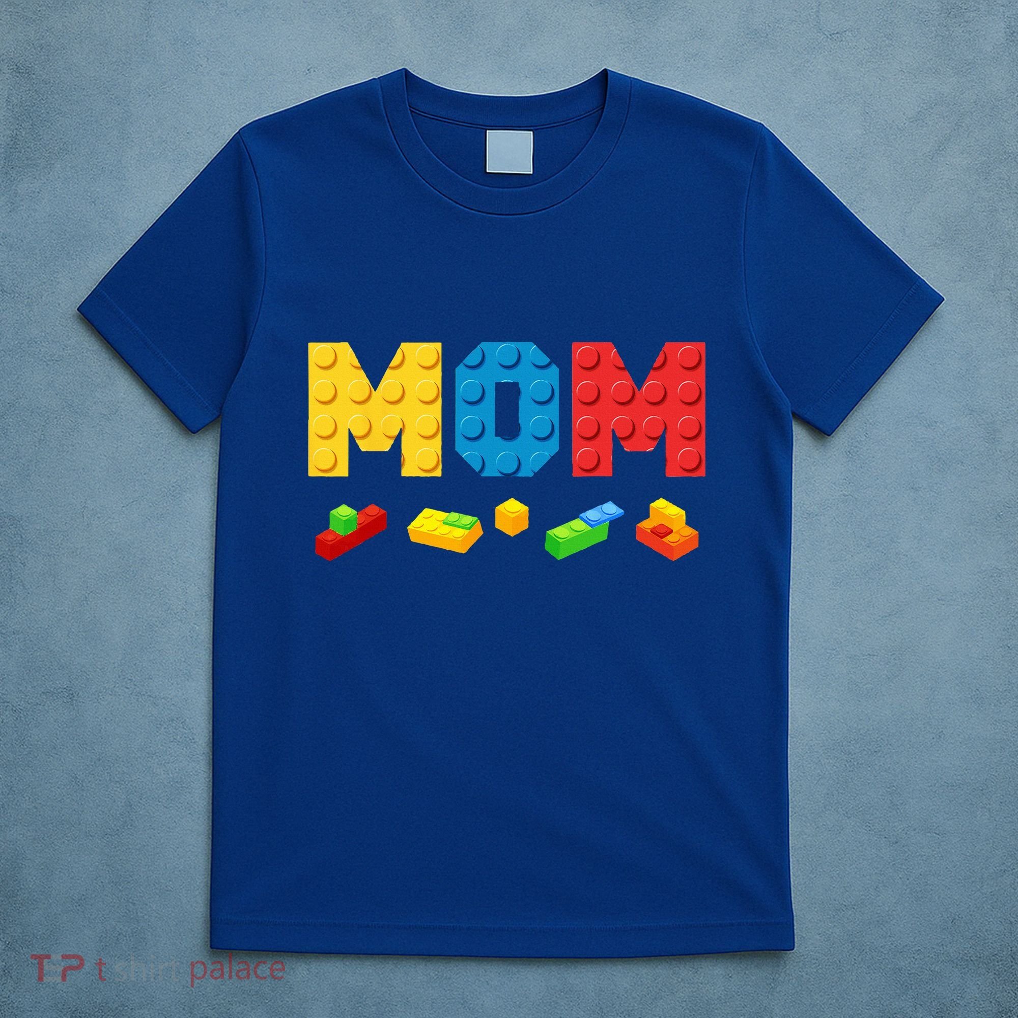 Mom Master Builder Building Bricks Blocks Family T-Shirt