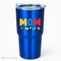 Mom Master Builder Building Bricks Blocks Family Tumbler thumb 0