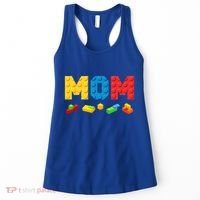 Mom Master Builder Building Bricks Blocks Family Women's Tank Top thumb 0
