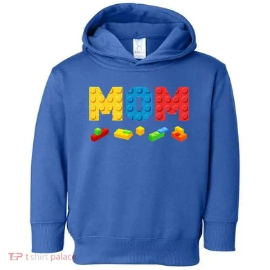 Mom Master Builder Building Bricks Blocks Family Toddler Hoodie
