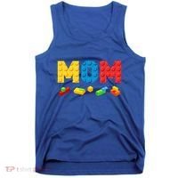 Mom Master Builder Building Bricks Blocks Family Tank Top thumb 0