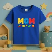 Mom Master Builder Building Bricks Blocks Family Toddler T-Shirt thumb 3