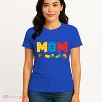 Mom Master Builder Building Bricks Blocks Family Women's T-Shirt thumb 4