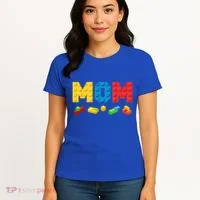 Mom Master Builder Building Bricks Blocks Family Women's T-Shirt thumb 4