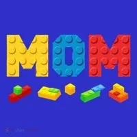 Mom Master Builder Building Bricks Blocks Family Women's T-Shirt thumb 6