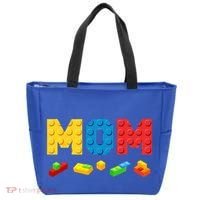 Mom Master Builder Building Bricks Blocks Family Tote Bag thumb 0