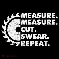 Measure Measure Cut Swear Repeat For Carpenter & Woodworker Mousepad thumb 1