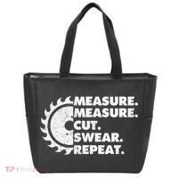 Measure Measure Cut Swear Repeat For Carpenter & Woodworker Tote Bag thumb 0