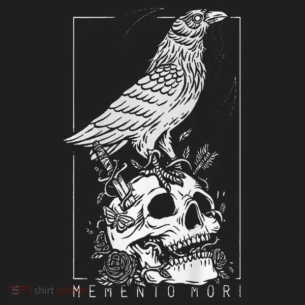 Memento Mori Crow Skull Moon Hat