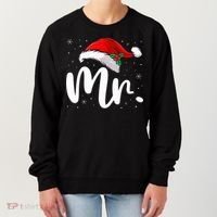 Mr Mrs Claus Christmas Couples Matching His And Her Pajamas  Women's Sweatshirt thumb 0