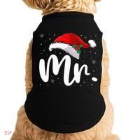 Mr Mrs Claus Christmas Couples Matching His And Her Pajamas  Doggie Tank thumb 0