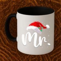 Mr Mrs Claus Christmas Couples Matching His And Her Pajamas  Coffee Mug thumb 2