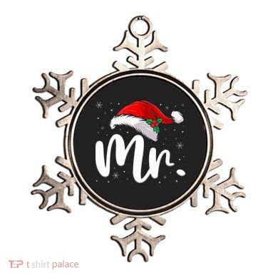 Mr Mrs Claus Christmas Couples Matching His And Her Pajamas  Ornament