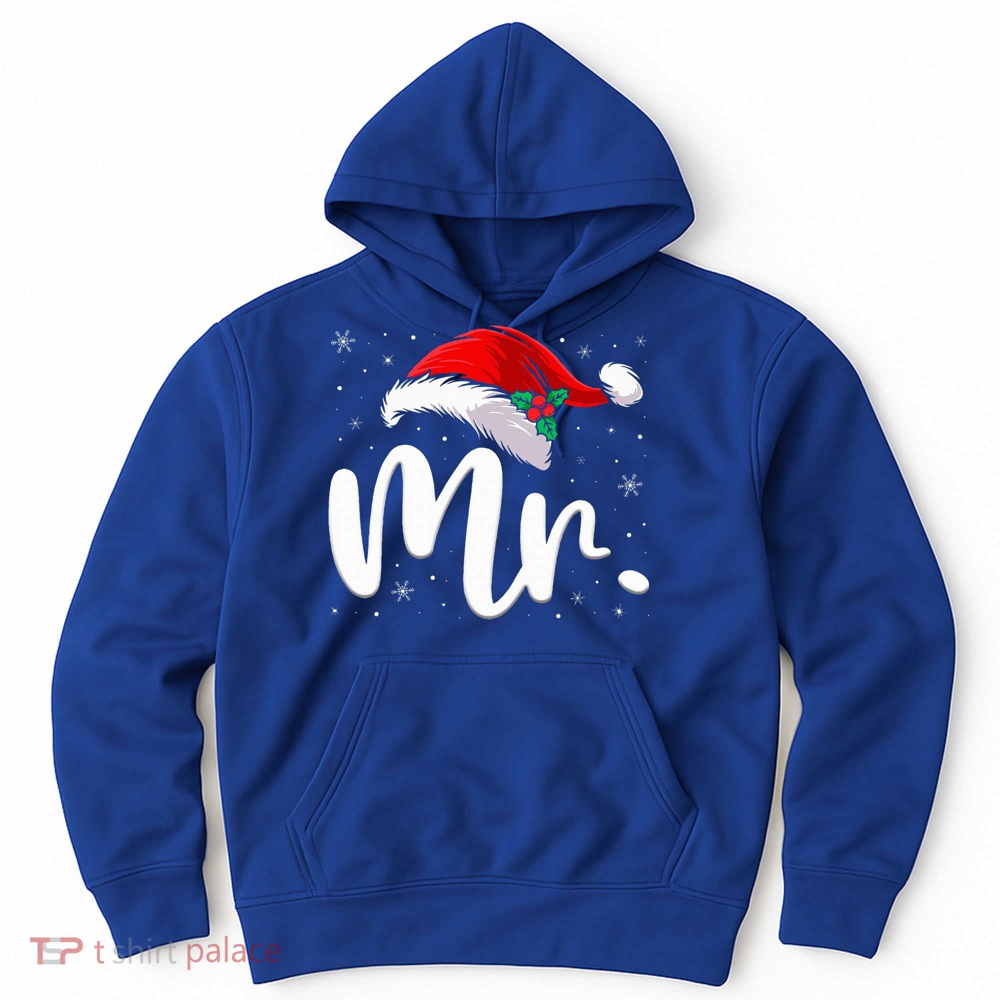 Mr Mrs Claus Christmas Couples Matching His And Her Pajamas  Hoodie