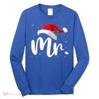 Mr Mrs Claus Christmas Couples Matching His And Her Pajamas  Long Sleeve Shirt thumb 0