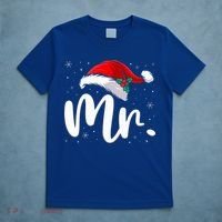Mr Mrs Claus Christmas Couples Matching His And Her Pajamas  T-Shirt thumb 5