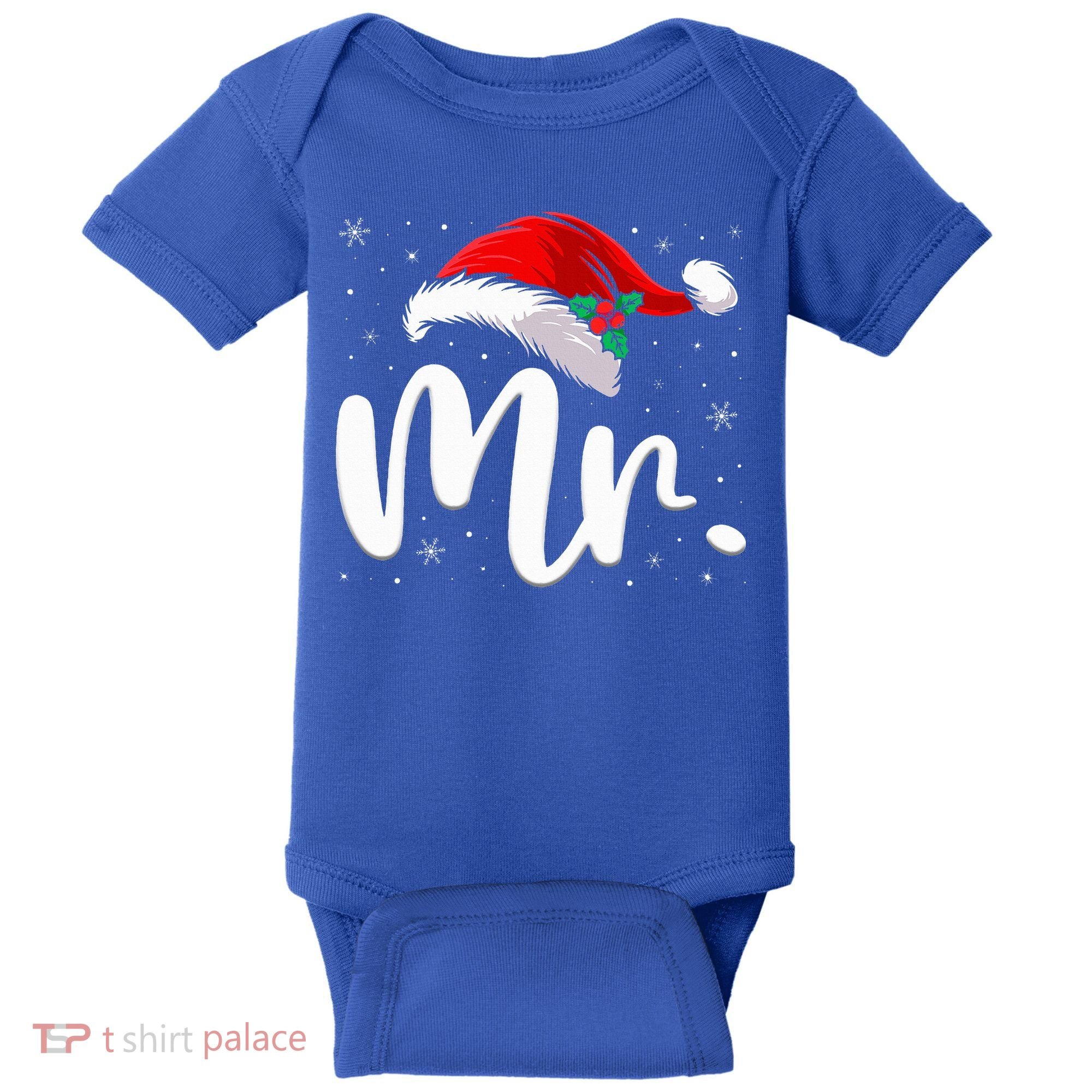 Mr Mrs Claus Christmas Couples Matching His And Her Pajamas  Baby Bodysuit