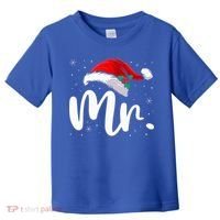 Mr Mrs Claus Christmas Couples Matching His And Her Pajamas  Toddler T-Shirt thumb 0