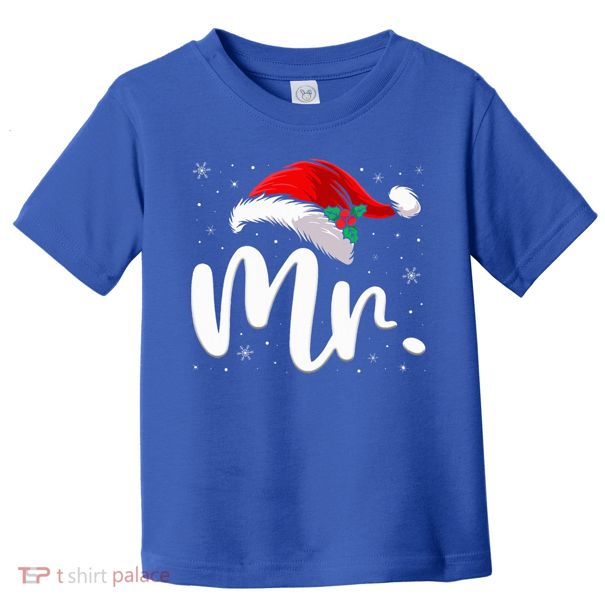 Mr Mrs Claus Christmas Couples Matching His And Her Pajamas  Toddler T-Shirt