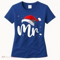 Mr Mrs Claus Christmas Couples Matching His And Her Pajamas  Women's T-Shirt thumb 0