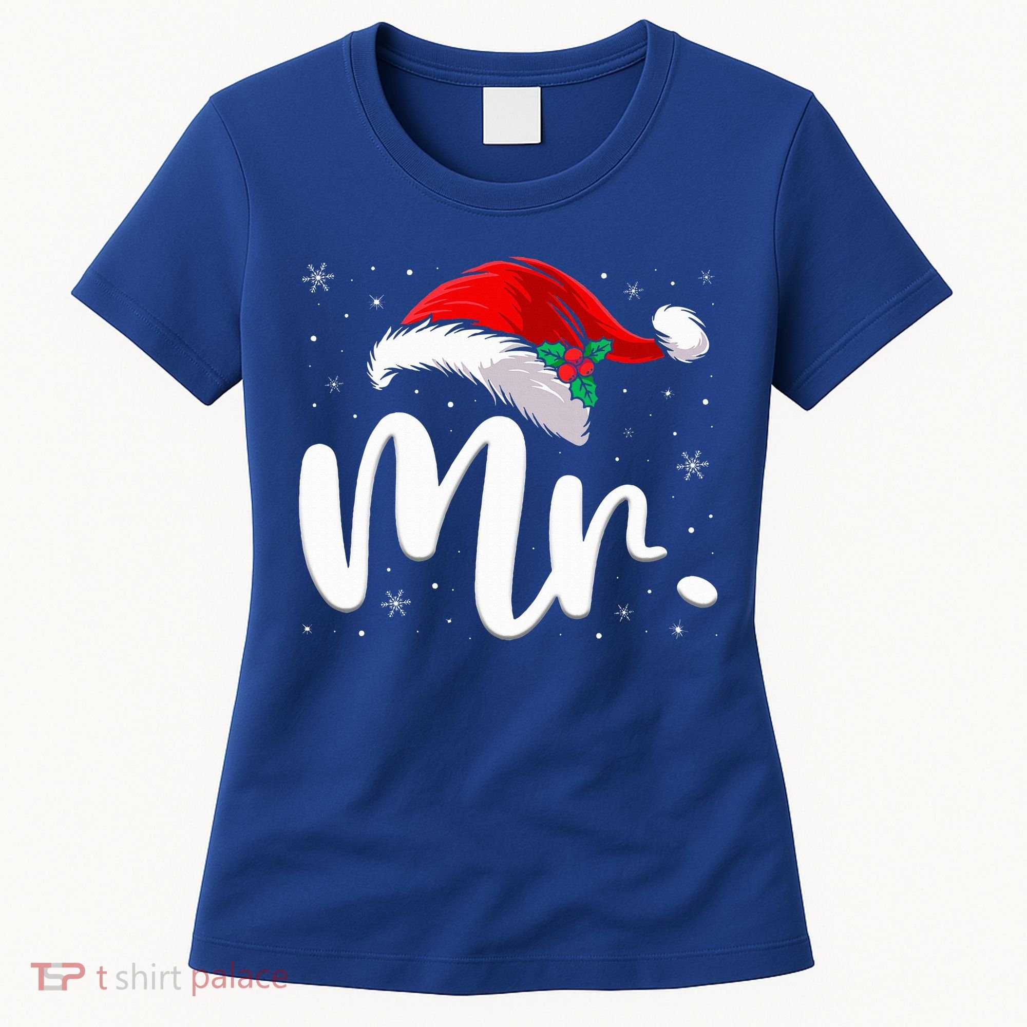 Mr Mrs Claus Christmas Couples Matching His And Her Pajamas  Women's T-Shirt