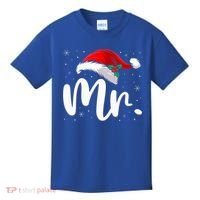 Mr Mrs Claus Christmas Couples Matching His And Her Pajamas  Kids T-Shirt thumb 0