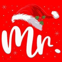 Mr Mrs Claus Christmas Couples Matching His And Her Pajamas  Santa Hat thumb 1