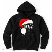 Mr Mrs Claus Christmas Couples Matching His And Her Pajamas Hoodie thumb 0